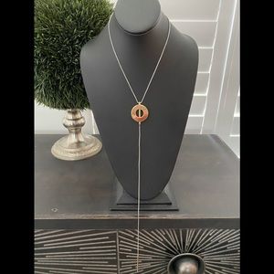 JENNY BIRD NWOT 14K Yellow Gold & Carmine Pandant